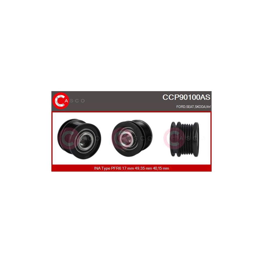 Casco Ccp90100As Pulley, Alternator