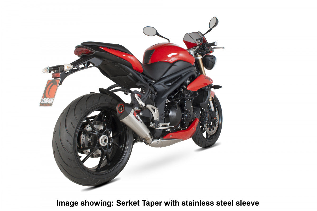 Scorpion RTR70SECEO Triumph Speed Triple 1050 Serket Taper Slip-On - Carbon Fibre Sleeve | ML Performance US US