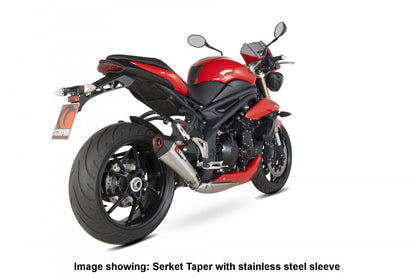 Scorpion RTR70SECEO Triumph Speed Triple 1050 Serket Taper Slip-On - Carbon Fibre Sleeve | ML Performance US US