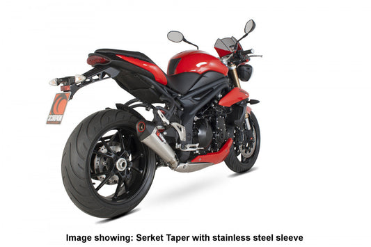 Scorpion RTR70SECEO Triumph Speed Triple 1050 Serket Taper Slip-On - Carbon Fibre Sleeve | ML Performance US US