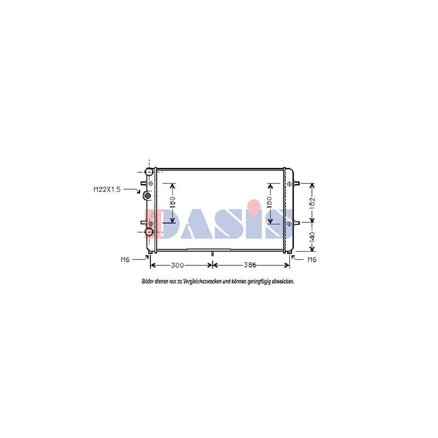 AKS Dasis 041980N Engine Radiator
