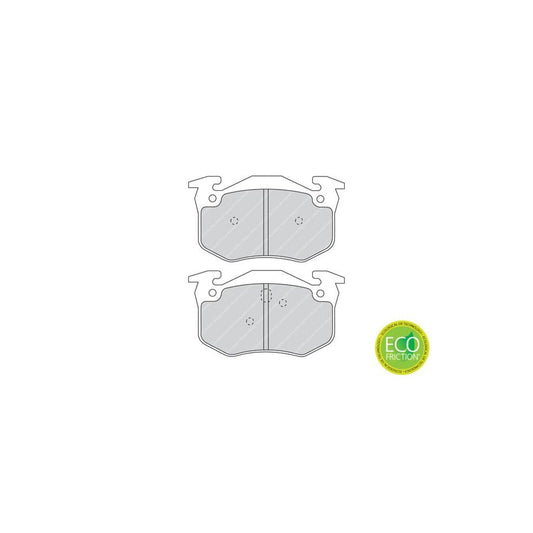 Ferodo Fsl1383 Brake Pad Set Fuse Technology Not Prepared For Wear Indicator With Piston Clip
