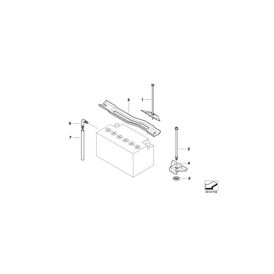 Genuine BMW 61217577620 E30 E63 E31 Mounting Screw 190mm (Inc. X6 30dX, 318d & X5 3.5d) | ML Performance US Car Parts