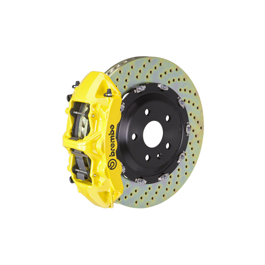 Brembo 1N1.9054A Audi RS3 Front GT 6-Pistons Drilled 2-piece Big Brake Kit 380x34mm