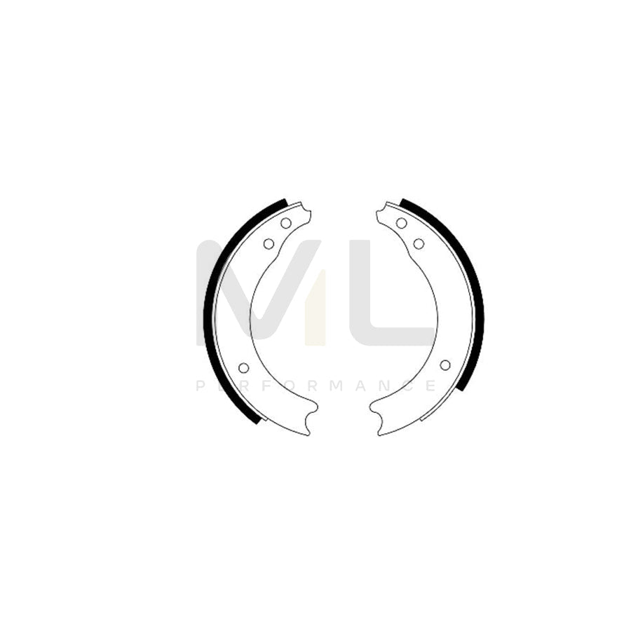 TEXTAR 91003700 Brake Shoe Set without handbrake lever | ML Performance Car Parts