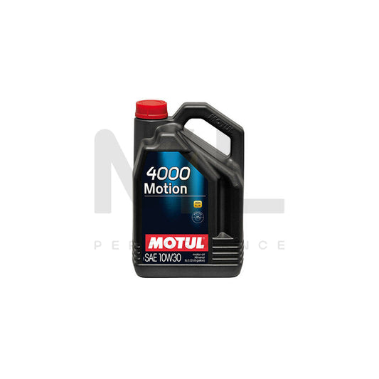 Motul 4000 Motion 10w-30 Mineral Car Engine Oil 5l | Engine Oil | ML Car Parts UK | ML Performance