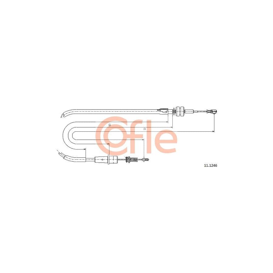 COFLE 11.1246 Throttle Cable