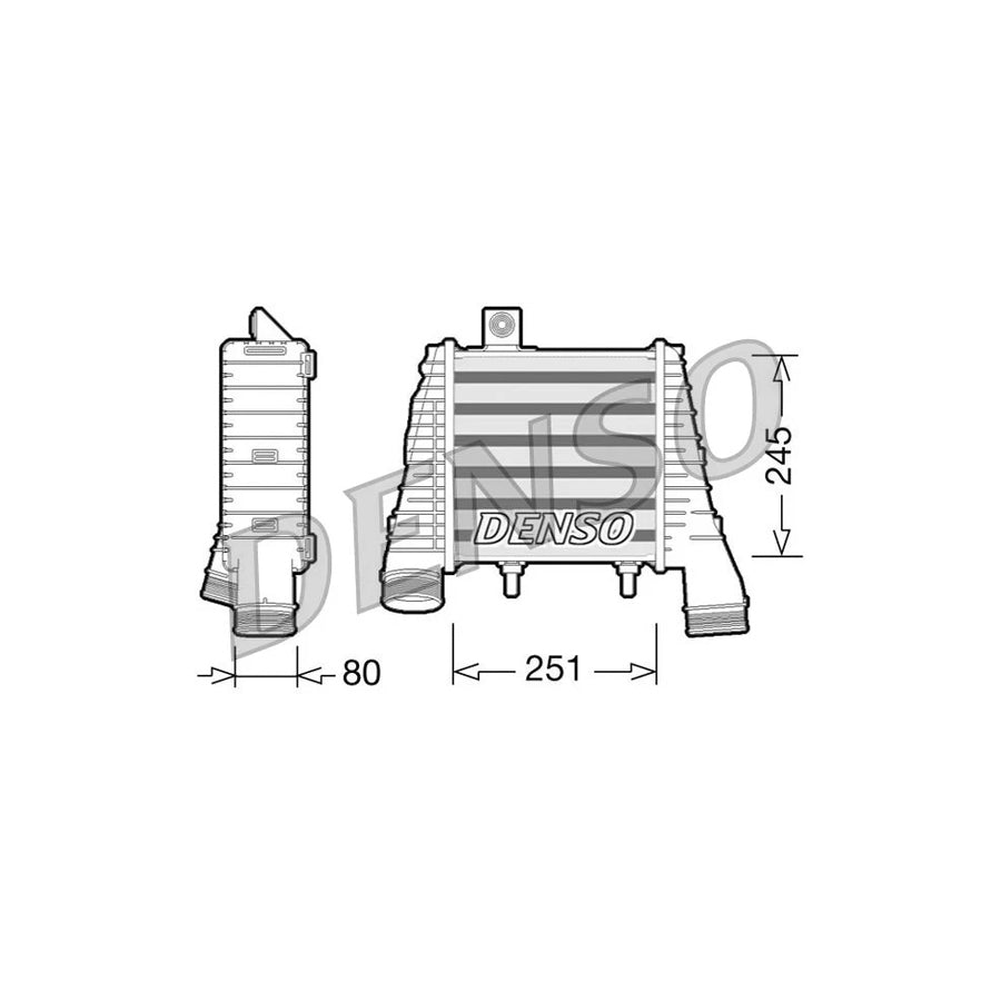 DENSO DIT02008 Intercooler for Audi A8 D4 (4H2, 4H8, 4Hc, 4Hl)