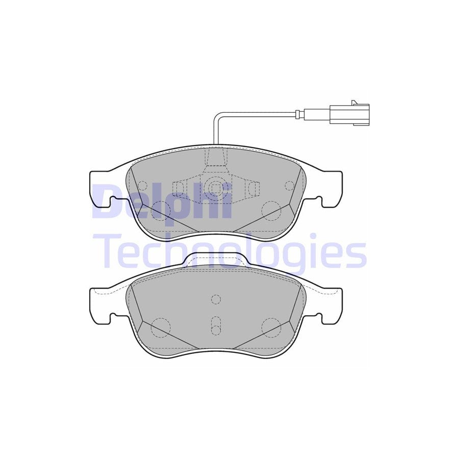 Delphi Lp2220 Brake Pad Set For Alfa Romeo Giulietta