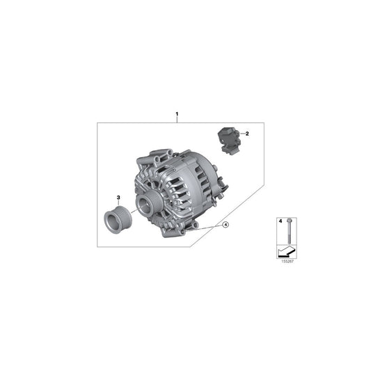 Genuine BMW 12317560989 E70 Exch. Generator 220A (Inc. X5 3.0si) | ML Performance US