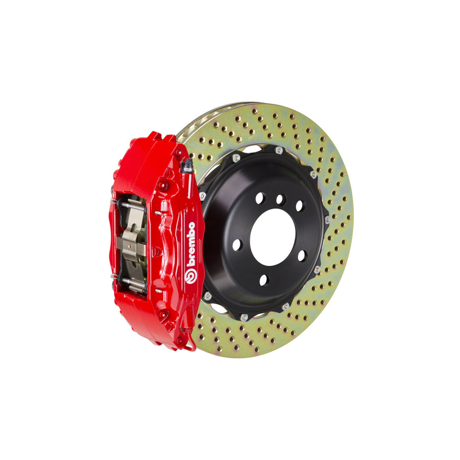 Brembo 1B1.8043A VW R32 Front GT 4-Pistons Drilled 2-piece Big Brake Kit 355x32mm