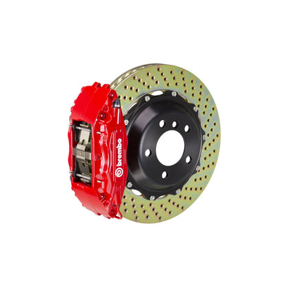 Brembo 1B1.8043A VW R32 Front GT 4-Pistons Drilled 2-piece Big Brake Kit 355x32mm