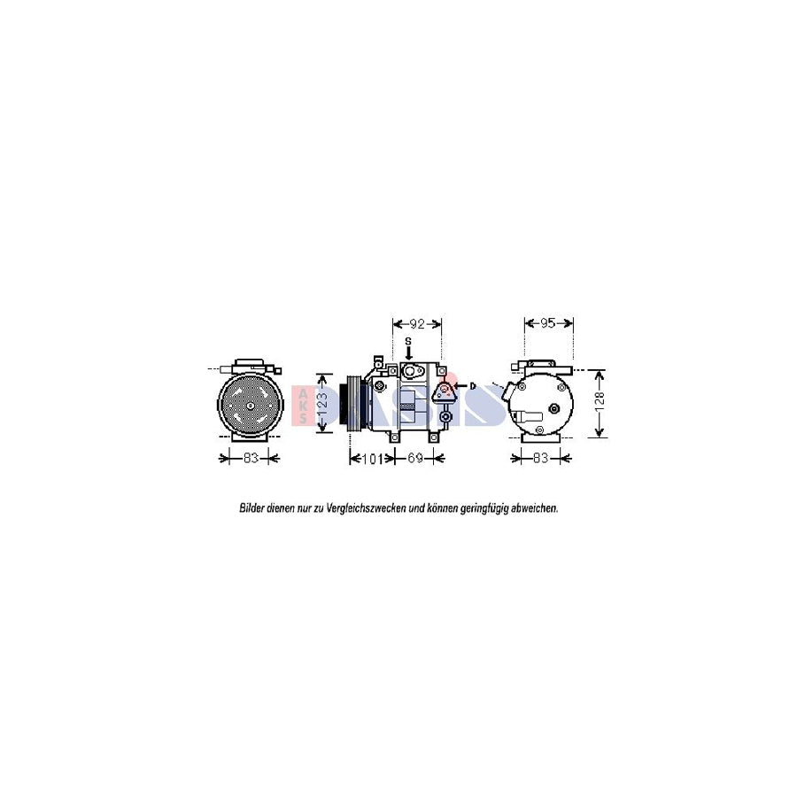 AKS Dasis 851839N Compressor, Air Conditioning