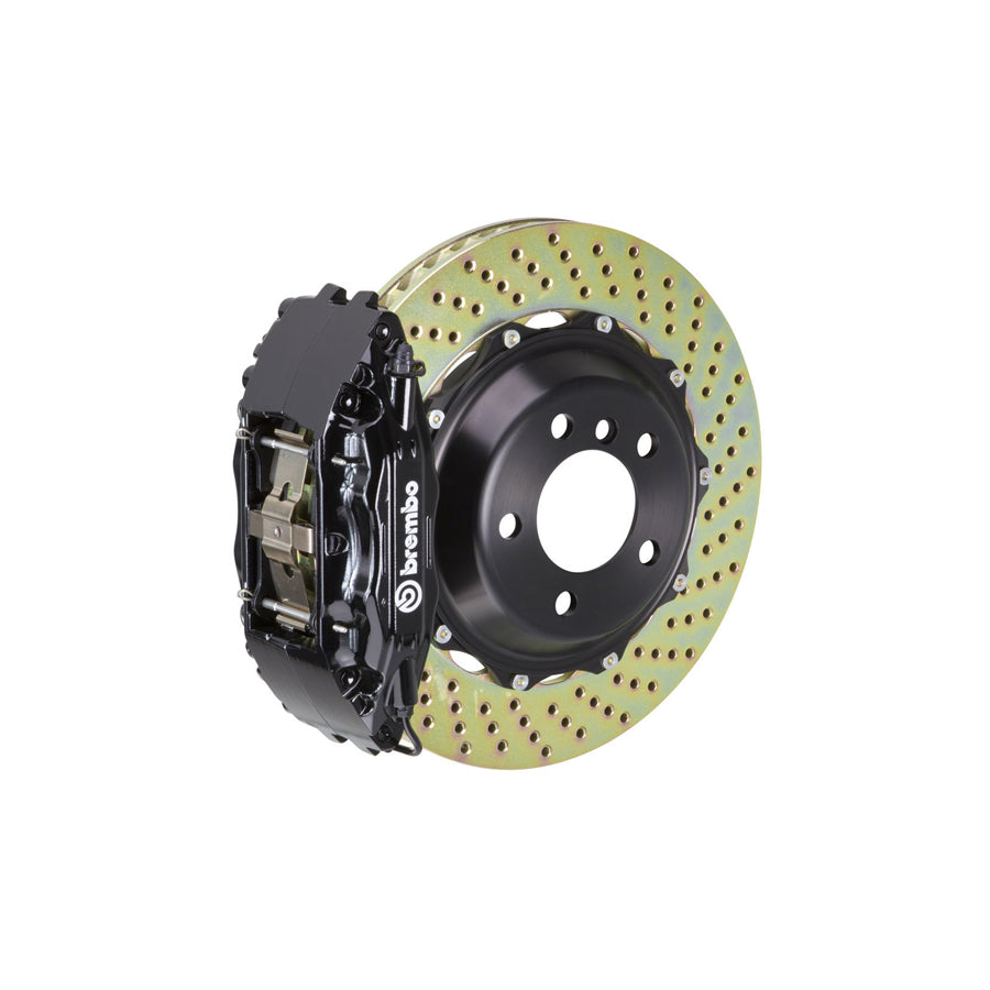 Brembo 1B1.8043A VW R32 Front GT 4-Pistons Drilled 2-piece Big Brake Kit 355x32mm