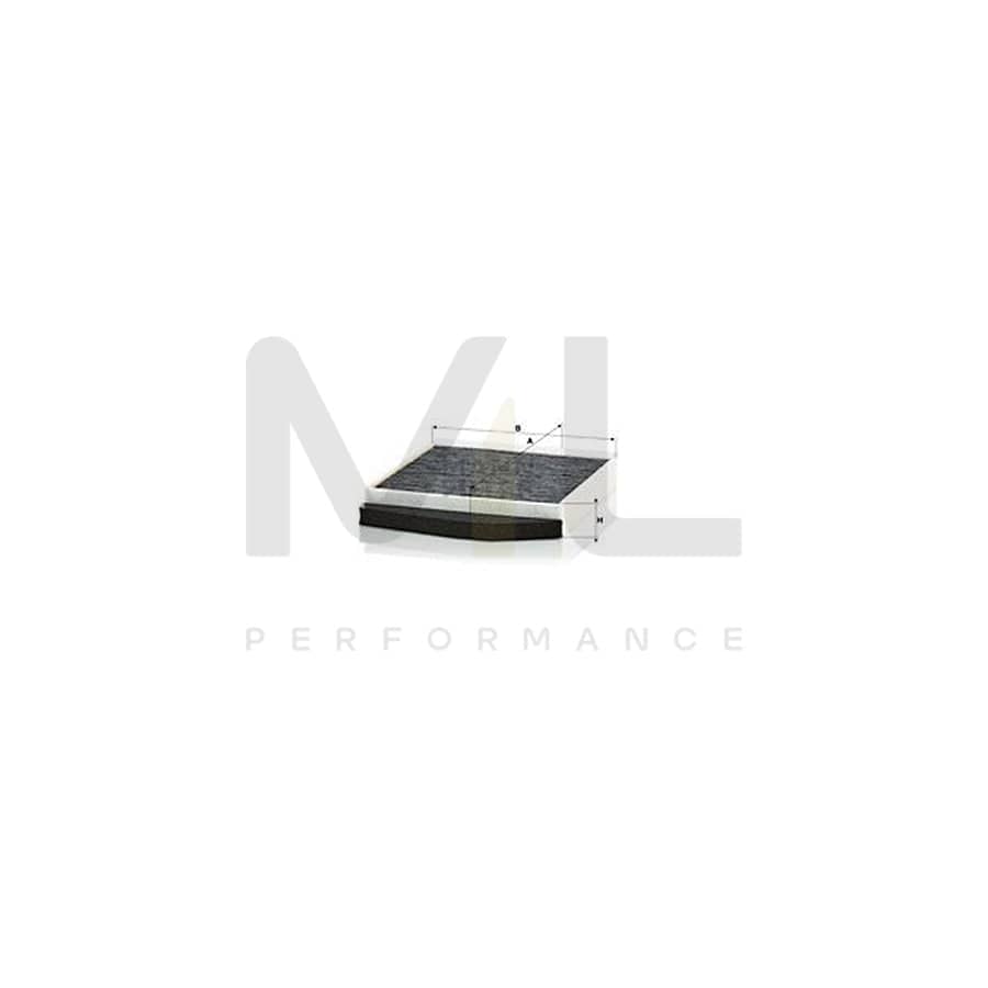 MANN-FILTER CUK 2855/1 Pollen filter Activated Carbon Filter