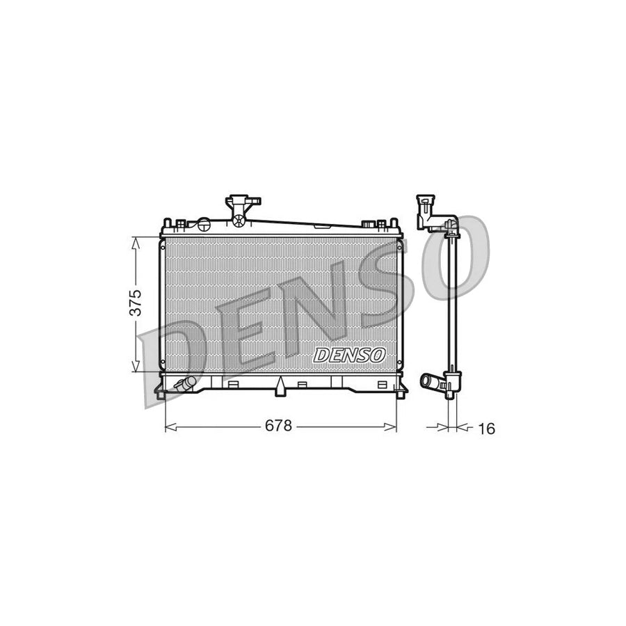 DENSO DRM44010 Engine Radiator for Mazda 6