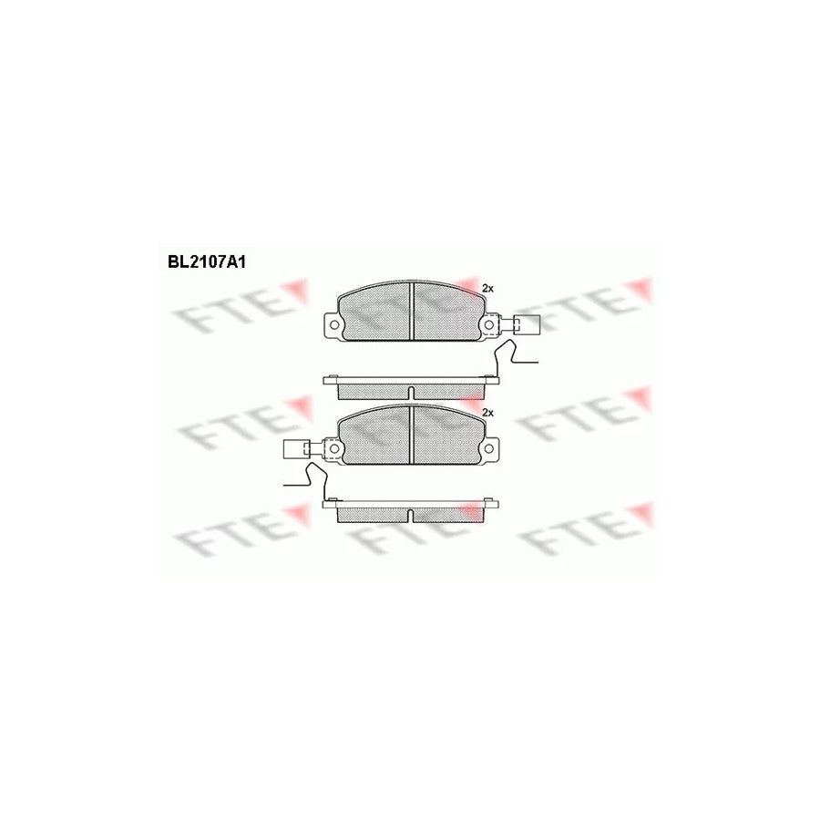 FTE Bl2107A1 Brake Pad Set for Isuzu Campo / Faster (Kb)