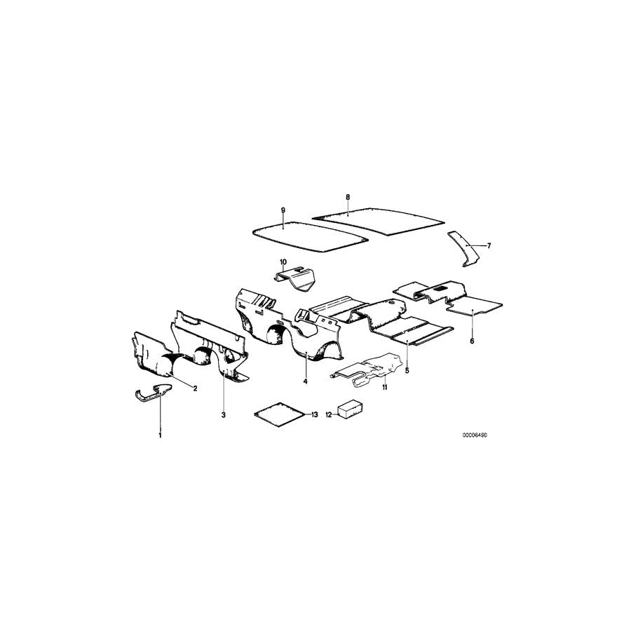 Genuine BMW 51481856988 E21 Heat Insulation Tunnel Bottom (Inc. 320i & 323i) | ML Performance US