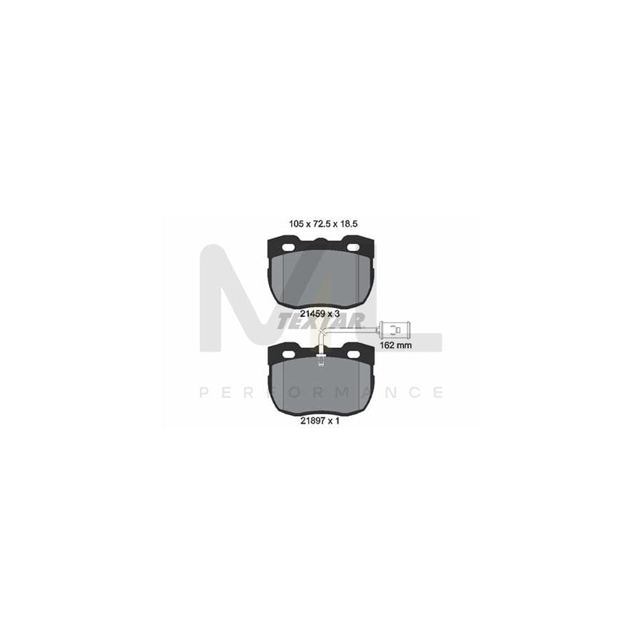 TEXTAR 2145902 Brake pad set with integrated wear warning contact | ML Performance Car Parts