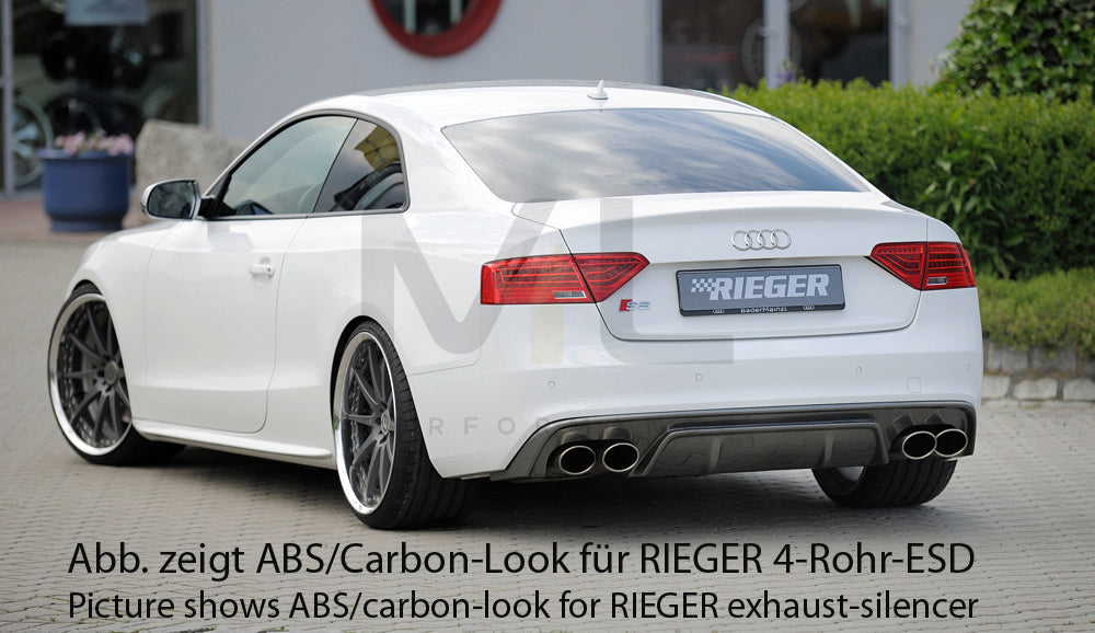 Rieger 00088036 Audi B8 B81 A5 Rear Diffuser 2 | ML Performance UK Car Parts