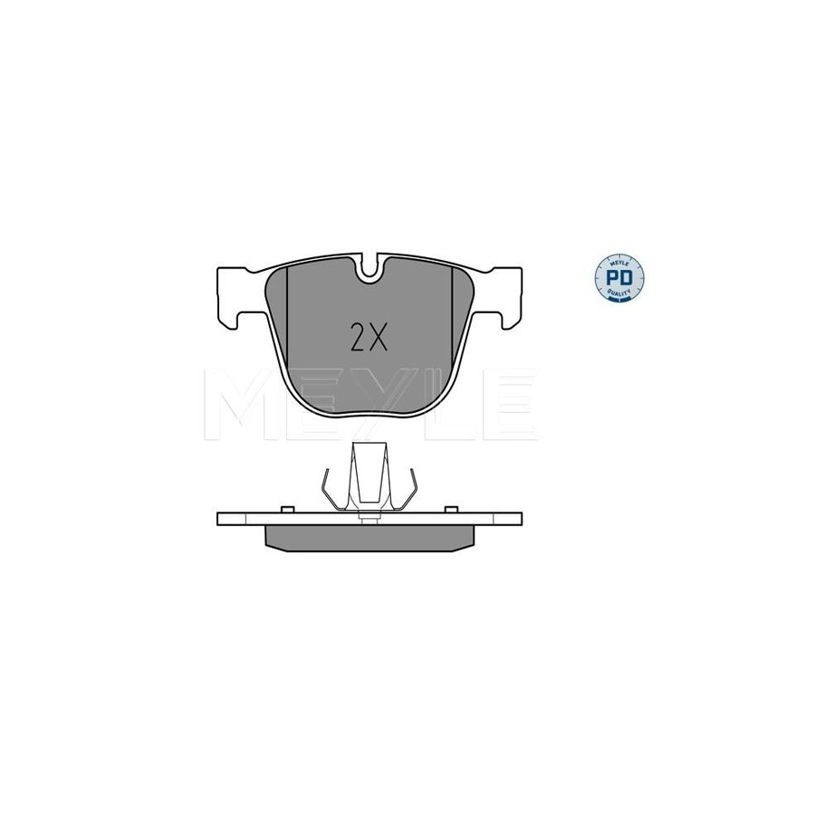 Meyle 025 237 3017/Pd Brake Pad Set