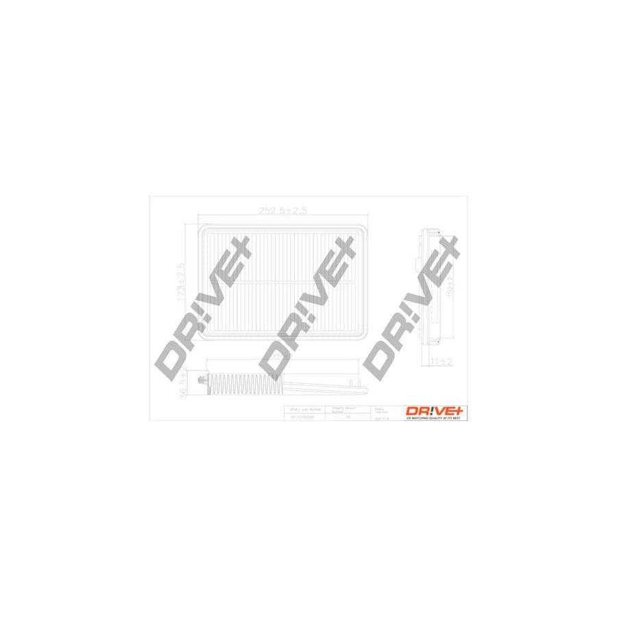 Dr!Ve+ Dp1110.10.0200 Air Filter