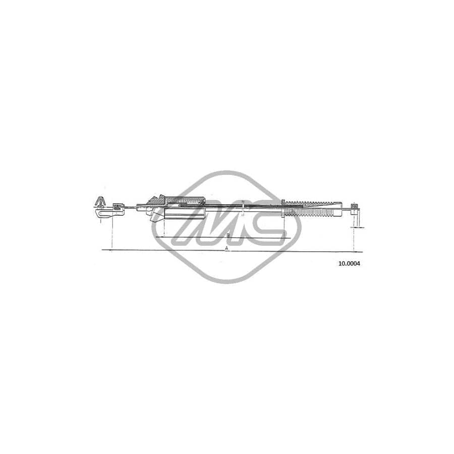 Metalcaucho 80897 Throttle Cable