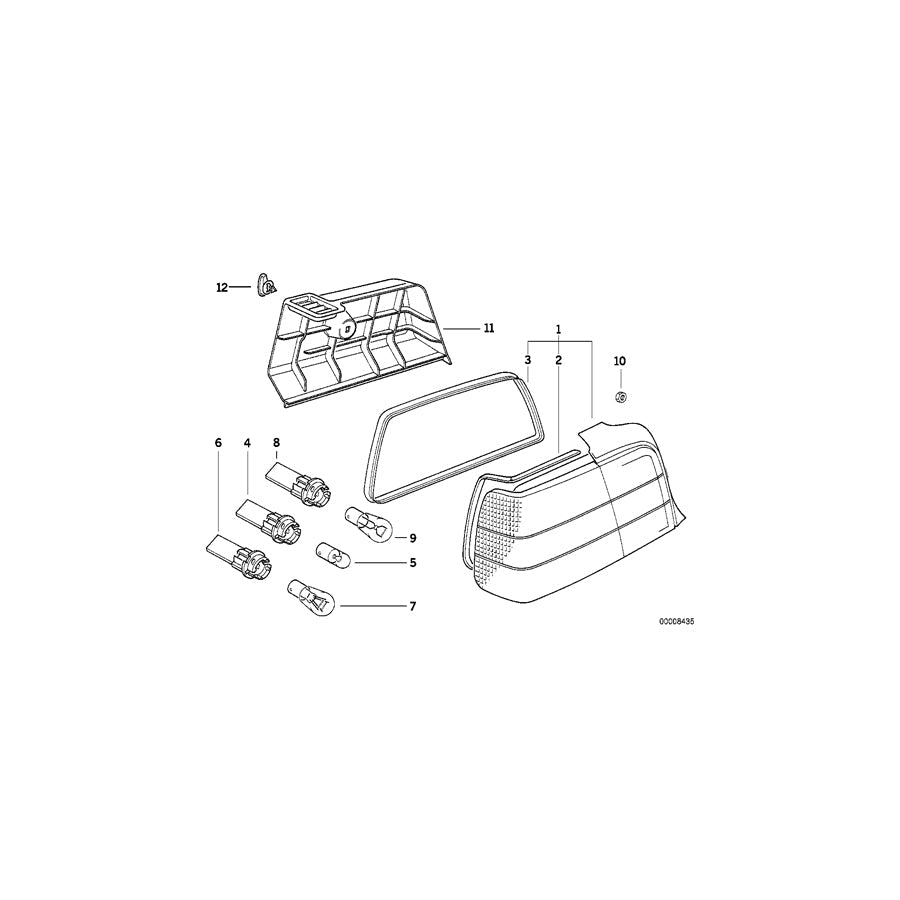 Genuine BMW 63211387365 E36 E38 E53 Bulb Socket SCHWARZ (Inc. X5 4.8is, 325tds & 735i) | ML Performance US Car Parts