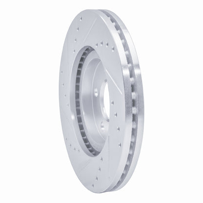 R1 Concepts R1 03-09 Chrysler PT Cruiser Front Right Drilled & Slotted Silver Brake Rotor