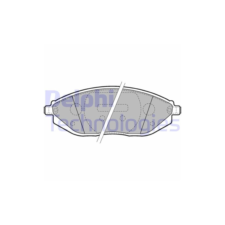 Delphi Lp2218 Brake Pad Set For Chevrolet Spark (M300)