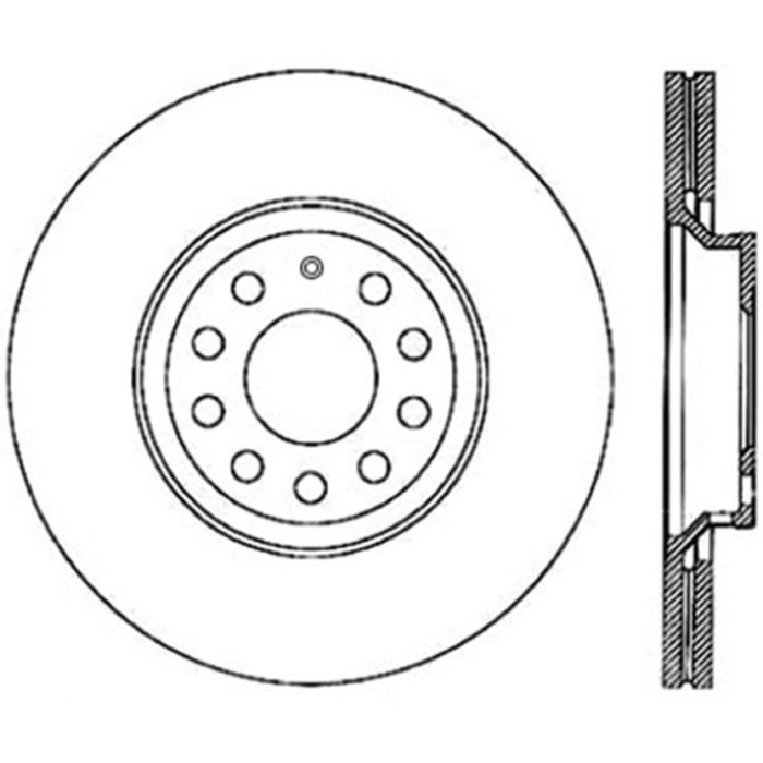 StopTech 125.33113 - Centric Premium High Carbon Alloy Brake Rotor