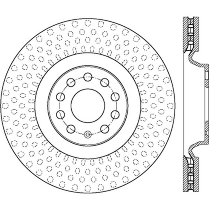 StopTech 125.33144 - Centric Premium High Carbon Alloy Brake Rotor
