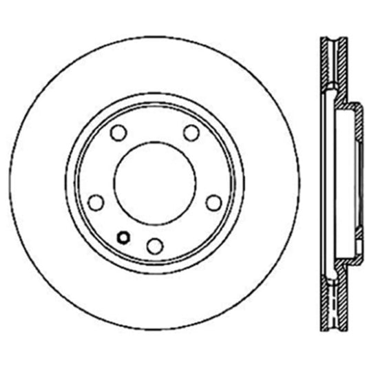 StopTech 125.34023 - Centric Premium High Carbon Alloy Brake Rotor