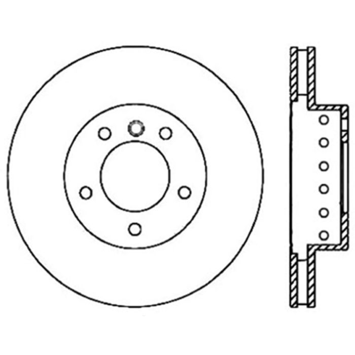 StopTech 125.34071 - Centric Premium High Carbon Alloy Brake Rotor