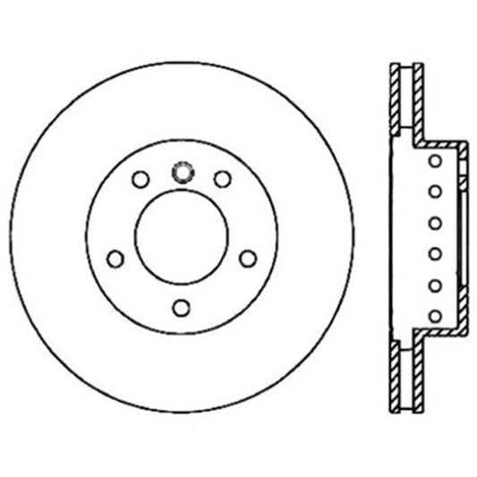 StopTech 125.34071 - Centric Premium High Carbon Alloy Brake Rotor