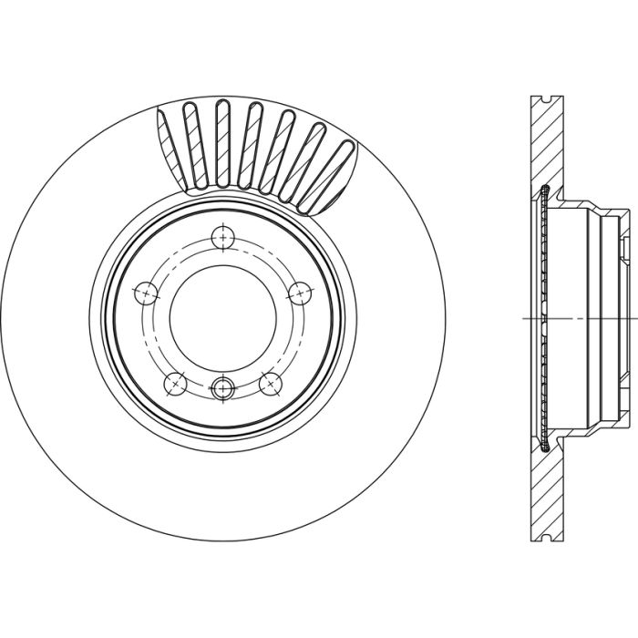 StopTech 125.34154 - Centric Premium High Carbon Alloy Brake Rotor