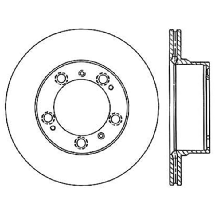 StopTech 125.37031 - Centric Premium High Carbon Alloy Brake Rotor