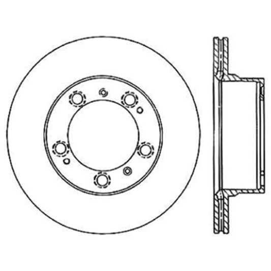 StopTech 125.37031 - Centric Premium High Carbon Alloy Brake Rotor