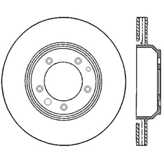 StopTech 125.37044 - Centric Premium High Carbon Alloy Brake Rotor