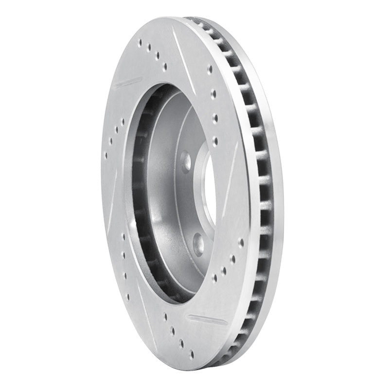 R1 Concepts R1 83-96 Buick CENTURY Front Left Drilled & Slotted Silver Brake Rotor
