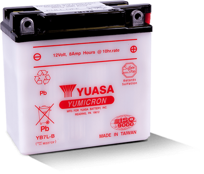 Yuasa Battery Yuasa YB7L-B Yumicron 12-Volt Battery