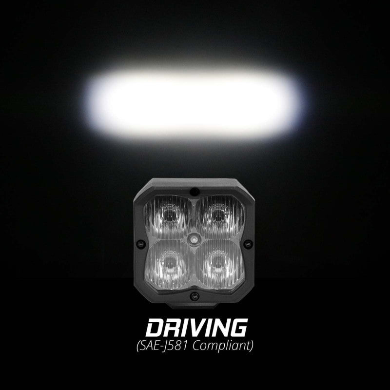 XKGLOW XK Glow XKchrome 20w LED Cube Light w/ RGB Accent Light Kit w/ Controller- Driving Beam 2pc