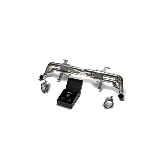 Armytrix AUR12-DC16 Titanium Valvetronic Exhaust System Audi R8 V10 MKI Facelift 2013-2015 with Dual Carbon Fiber 5"
