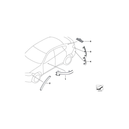 Genuine BMW 63148053175 F39 Reflector, Rear Left (Inc. X2 20d, X2 25iX & X2 20dX) | ML Performance US