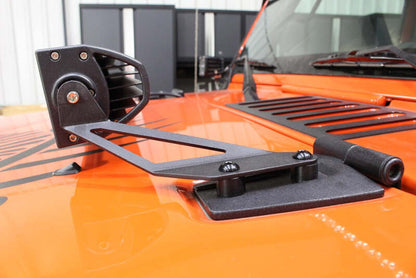 Fishbone Offroad 07-18 Jeep Wrangler JK Hood Light Mount Brackets
