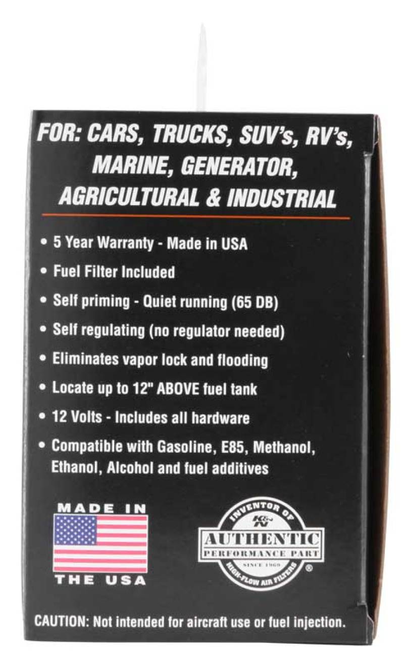 K&N Engineering K&N Performance Electric Fuel Pump 1.5-4 PSI