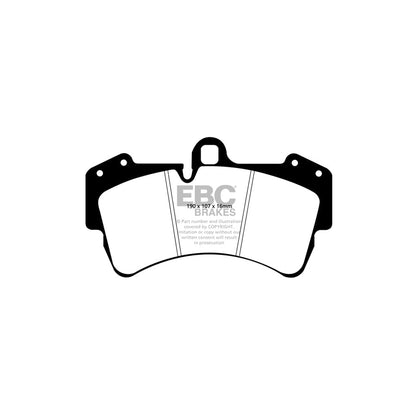 EBC PD13KF082 Audi Porsche VW Yellowstuff Front Brake Pad & GD Disc Kit - Brembo Caliper (Inc. Q7, Cayenne, Touareg) 2 | ML Performance US Car Parts