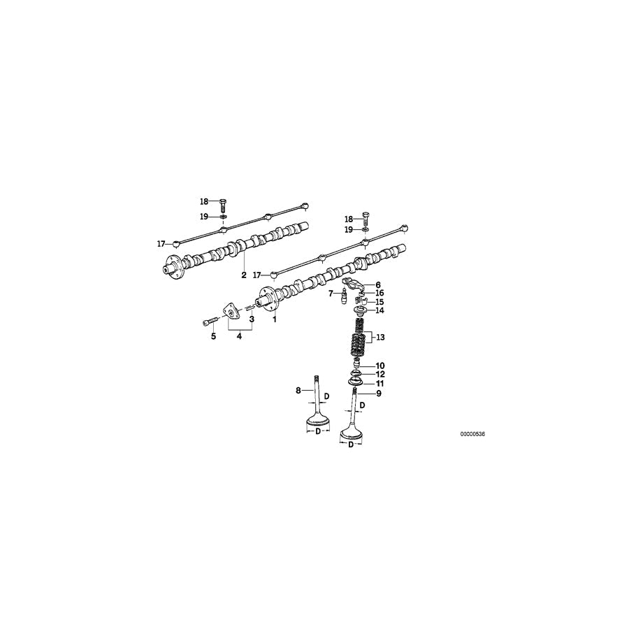 Genuine BMW 11341715611 E32 E31 Exh. Valve W.Oversize Va.System +0,1mm 35,0/7,10mm (Inc. 850Ci, 750i & 750iLS) | ML Performance US Car Parts