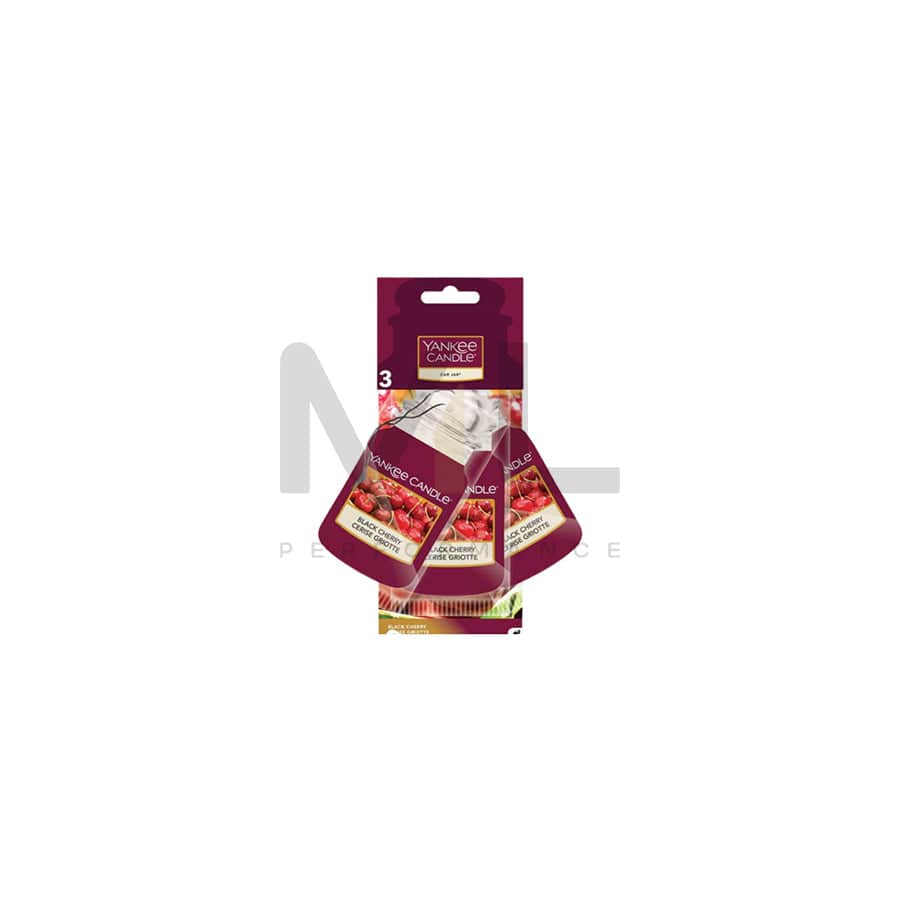 Yankee Candle Car Jar Bonus 3-Pack Car Air Freshener - Black Cherry