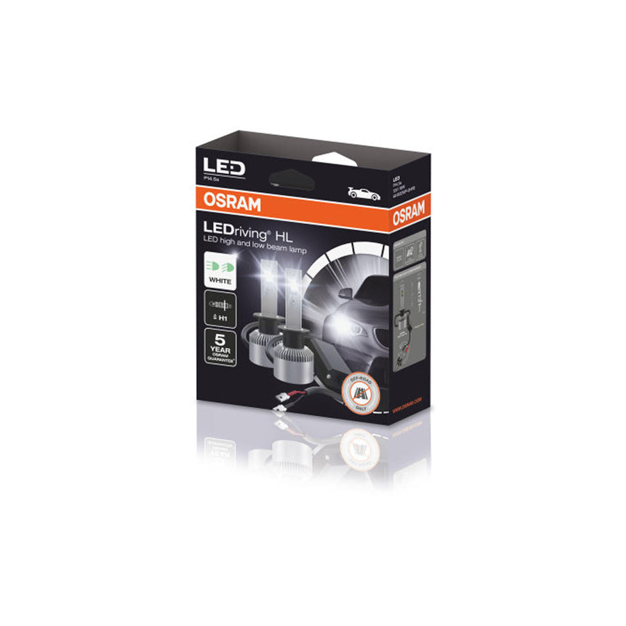 OSRAM  H1 LED Headlight Bulbs 6000K Super White LEDriving HL (x2) 64150DWP-2HFB